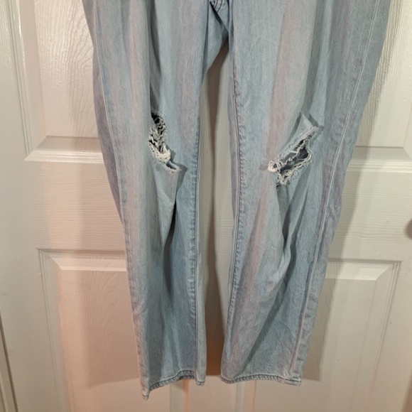 Madewell Maternity Boyfriend Distressed Jeans Size 27 - Picture 3 of 7